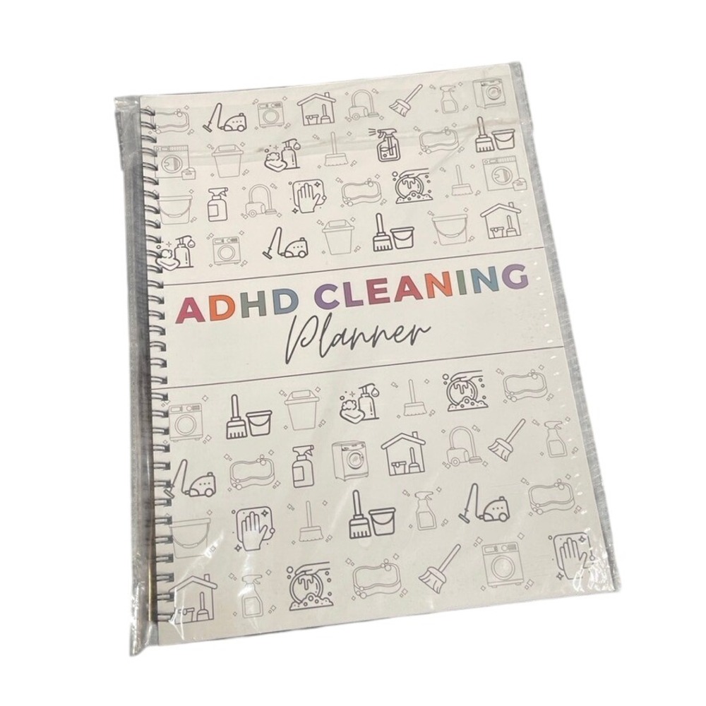 ADHD Cleaning Planner Spiral Bound Home Organization‎ Checklist Notebook